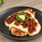 Cheesy chorizo chicken topped with Mexican pork chorizo and creamy homemade queso blanco