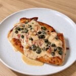 Creamy keto chicken piccata with lemon caper sauce