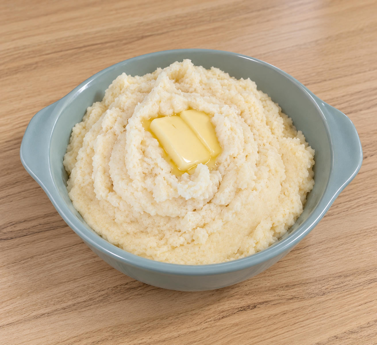 Garlic Parmesan Keto Mashed Cauliflower